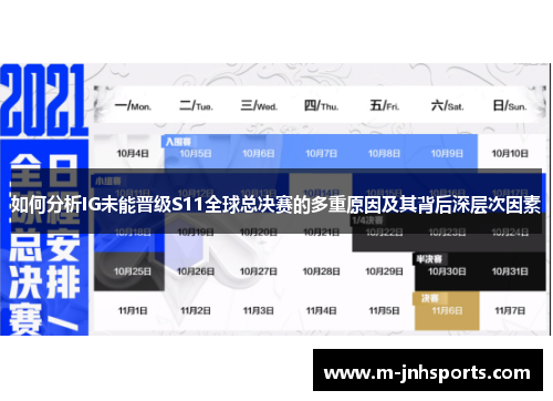 如何分析IG未能晋级S11全球总决赛的多重原因及其背后深层次因素