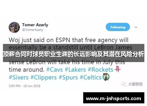 顶薪合同对球员职业生涯的长远影响及其潜在风险分析