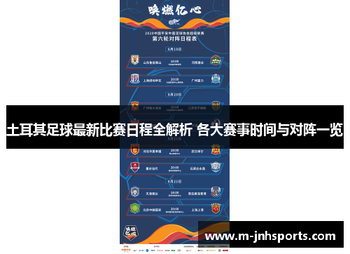 土耳其足球最新比赛日程全解析 各大赛事时间与对阵一览
